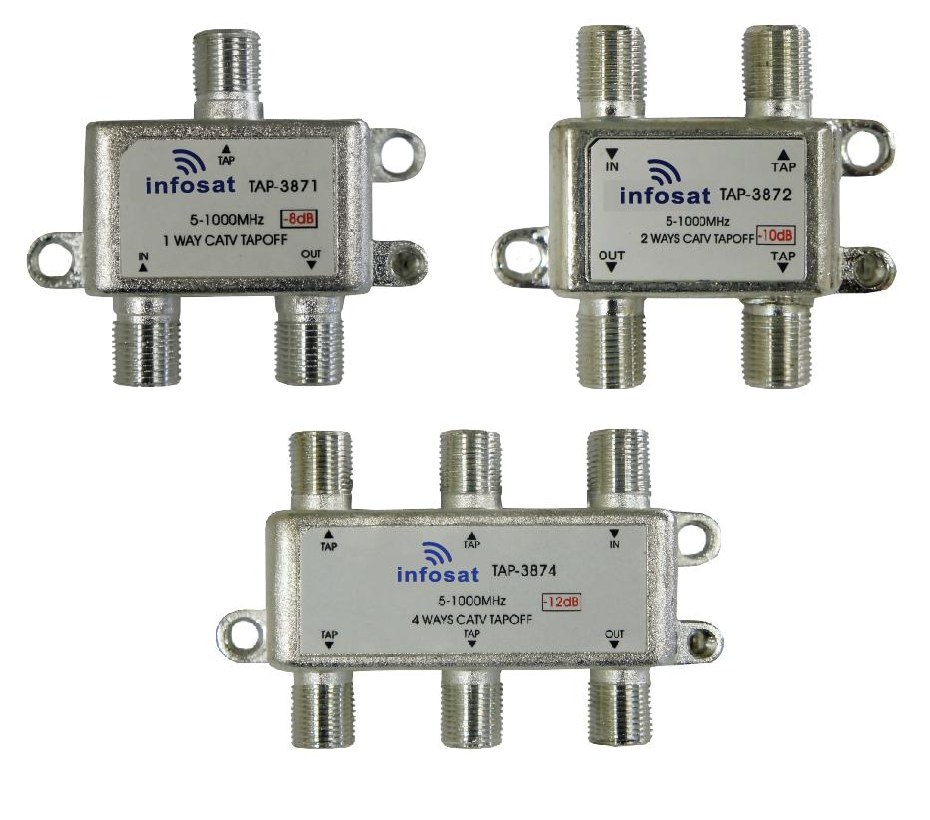 Bộ chia TAP OFF 2 ngõ ra Infosat TAP 3872 Bộ chia TAP OFF 2 ngõ ra Infosat TAP 3872